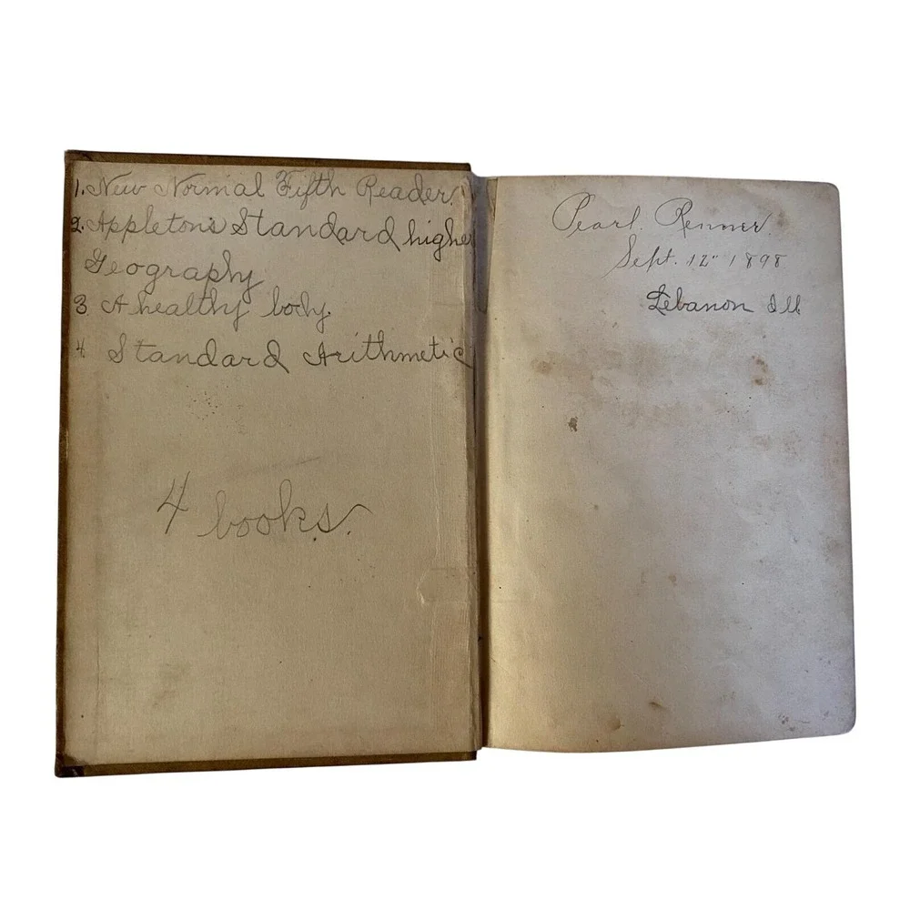 Lot Set of 2 Antique Harper's Fourth and Fifth Reader 1888‎ & 1889